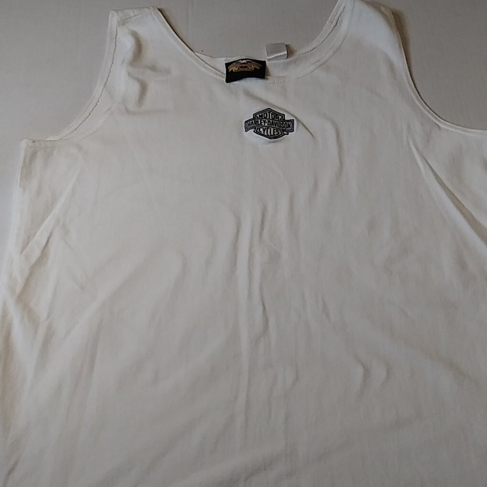 Women's Harley Davidson white tank top 2w